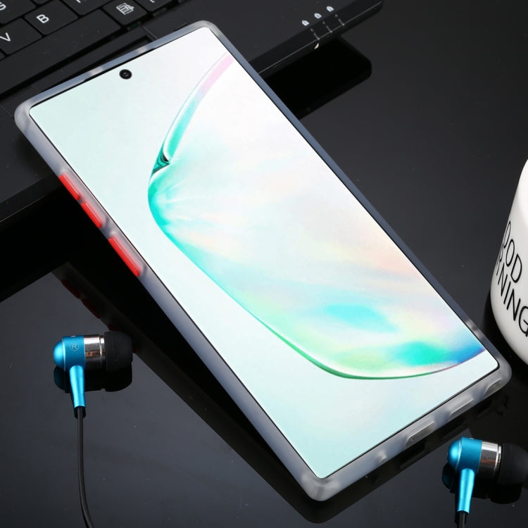 For Galaxy Note 10+ Skin Hand Feeling Series Anti-fall Frosted PC+ TPU Case