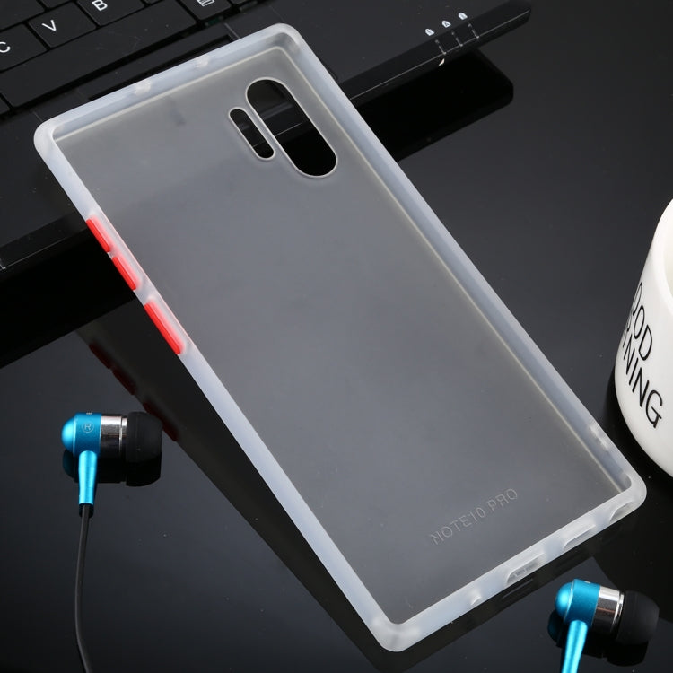 For Galaxy Note 10+ Skin Hand Feeling Series Anti-fall Frosted PC+ TPU Case