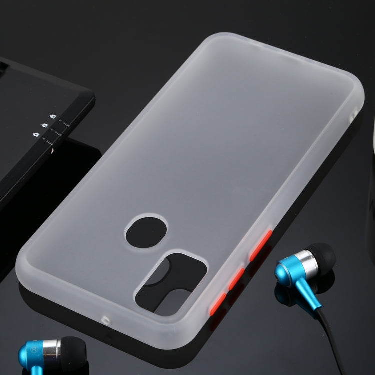 For Galaxy M30s Skin Hand Feeling Series Anti-fall Frosted PC+ TPU Case