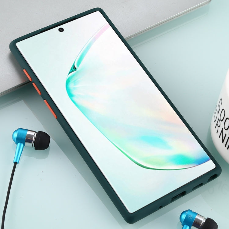For Galaxy Note 10 Skin Hand Feeling Series Anti-fall Frosted PC+ TPU Case