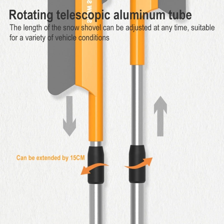 Car Multifunctional EVA Glass Snow Removal Frost Removal Tool, Style:Without Light