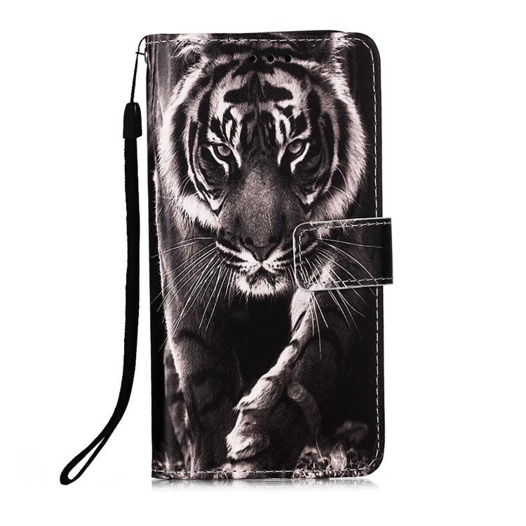 For Samsung Galaxy S22 5G Colored Drawing Pattern Plain Weave Leather Phone Case with Holder & Card Slot & Wallet & Lanyard