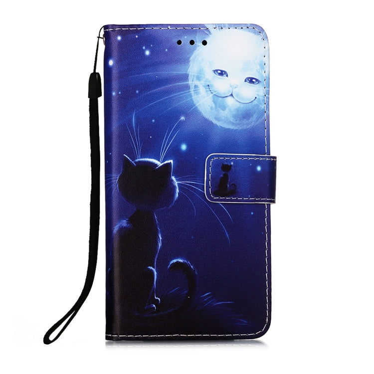 For Samsung Galaxy S22 Ultra 5G Colored Drawing Pattern Plain Weave Leather Phone Case with Holder & Card Slot & Wallet & Lanyard