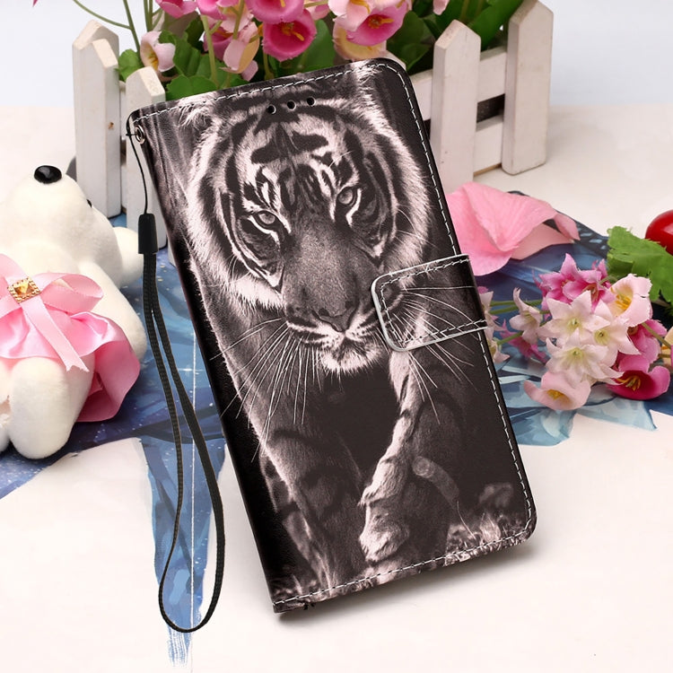 For Samsung Galaxy S22 Ultra 5G Colored Drawing Pattern Plain Weave Leather Phone Case with Holder & Card Slot & Wallet & Lanyard