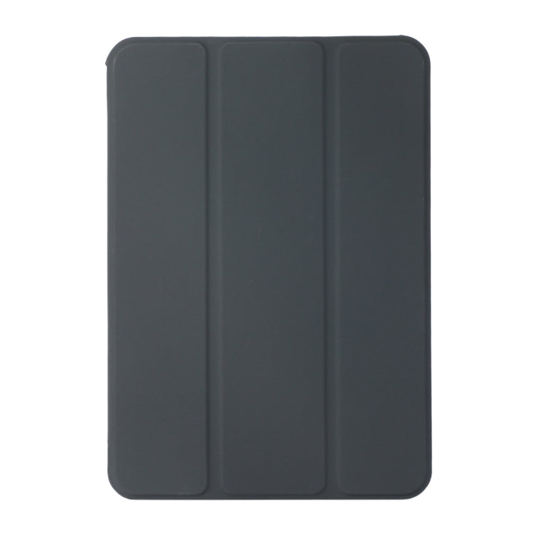 For iPad mini 6 3-folding Skin Texture Horizontal Flip TPU + PU Tablet Leather Case with Holder