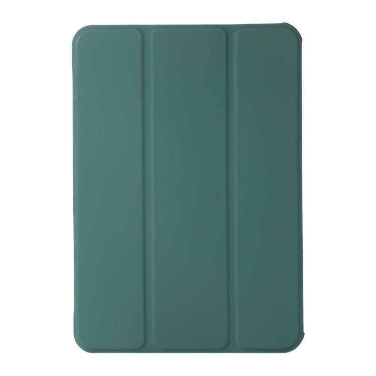 For iPad mini 6 3-folding Skin Texture Horizontal Flip TPU + PU Tablet Leather Case with Holder