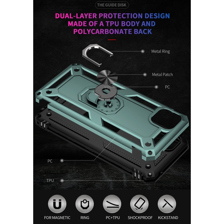For Motorola Moto G50 5G Shockproof TPU + PC Protective Phone Case with 360 Degree Rotating Holder