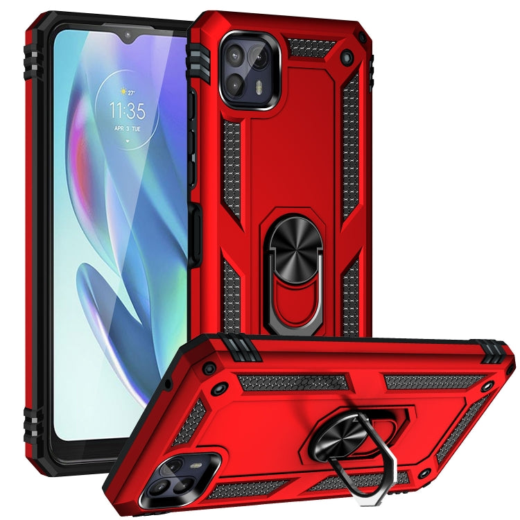 For Motorola Moto G50 5G Shockproof TPU + PC Protective Phone Case with 360 Degree Rotating Holder