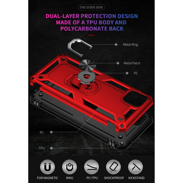 For Motorola Moto G50 5G Shockproof TPU + PC Protective Phone Case with 360 Degree Rotating Holder