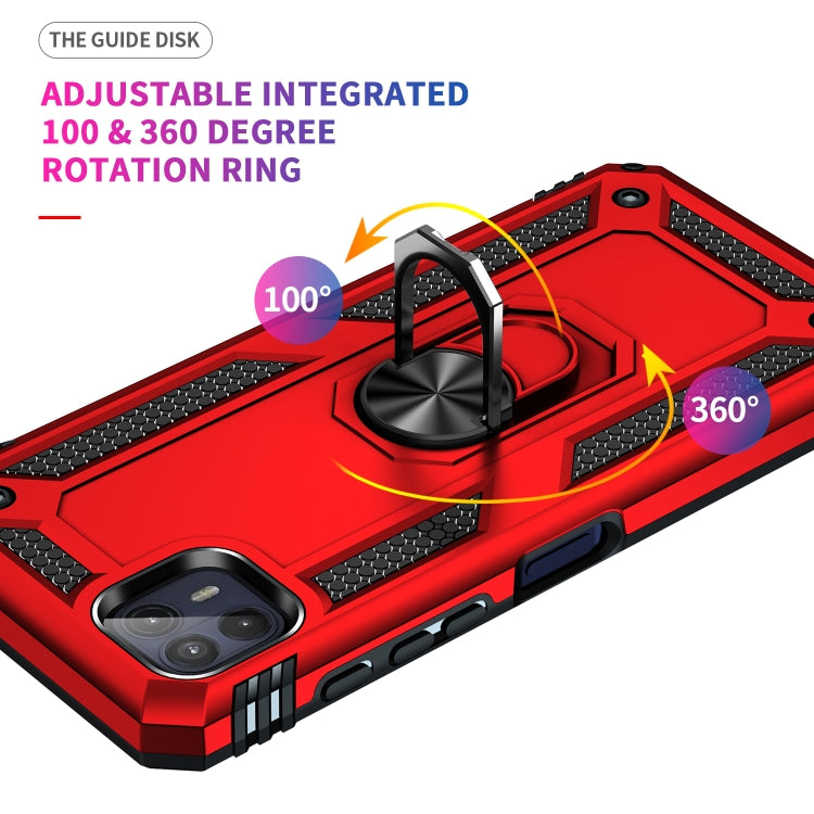 For Motorola Moto G50 5G Shockproof TPU + PC Protective Phone Case with 360 Degree Rotating Holder