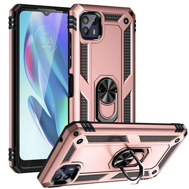 For Motorola Moto G50 5G Shockproof TPU + PC Protective Phone Case with 360 Degree Rotating Holder