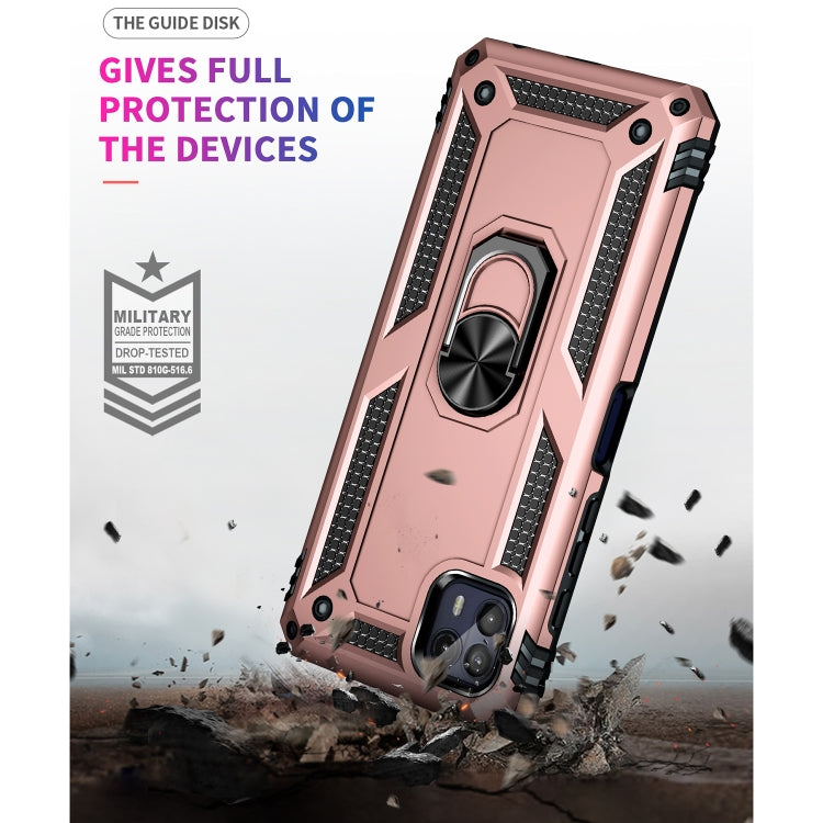 For Motorola Moto G50 5G Shockproof TPU + PC Protective Phone Case with 360 Degree Rotating Holder