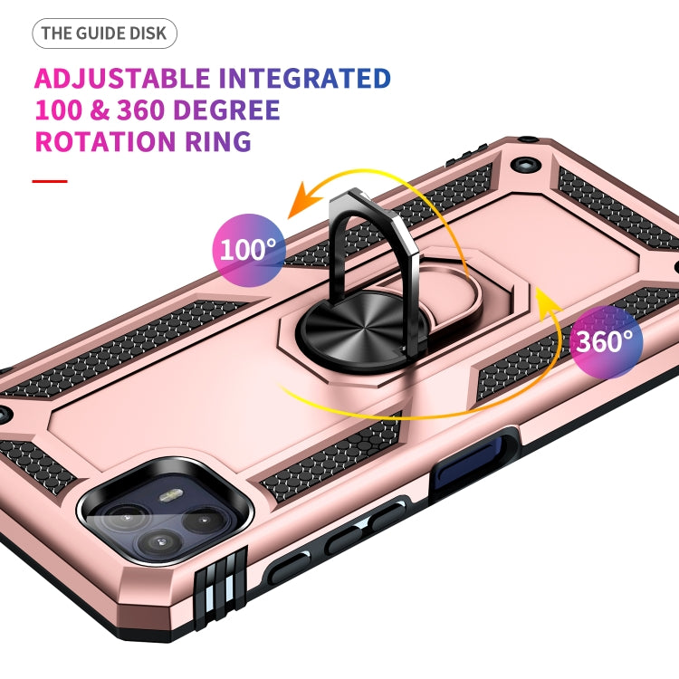 For Motorola Moto G50 5G Shockproof TPU + PC Protective Phone Case with 360 Degree Rotating Holder