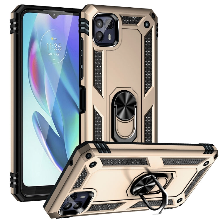 For Motorola Moto G50 5G Shockproof TPU + PC Protective Phone Case with 360 Degree Rotating Holder
