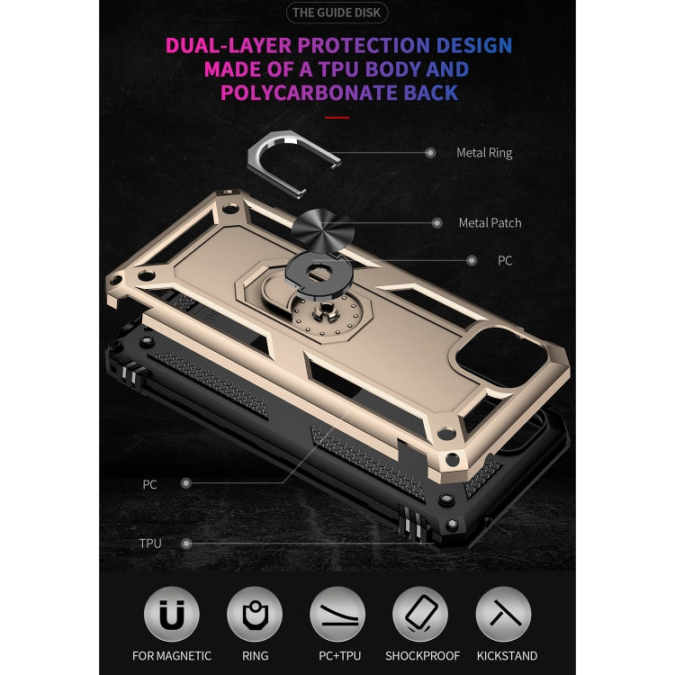 For Motorola Moto G50 5G Shockproof TPU + PC Protective Phone Case with 360 Degree Rotating Holder