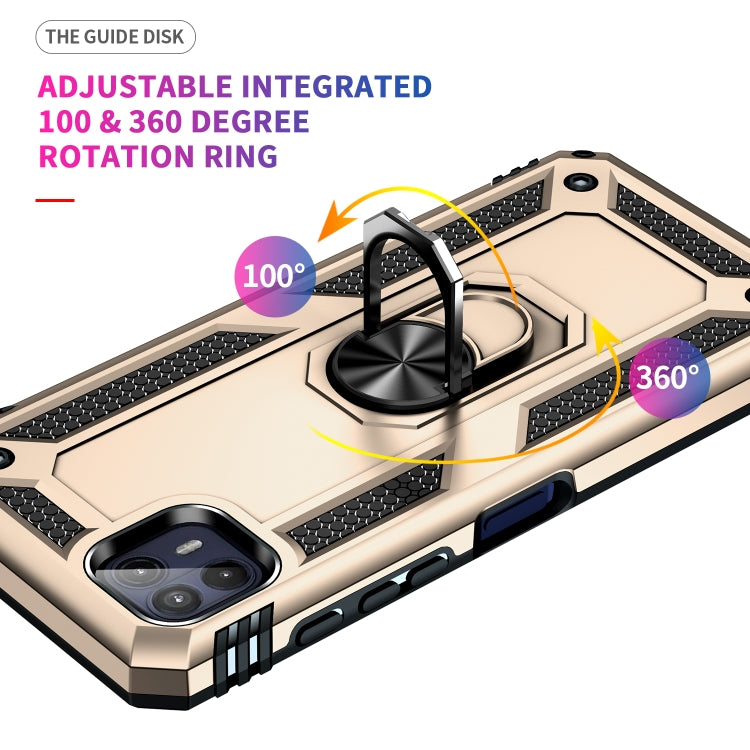 For Motorola Moto G50 5G Shockproof TPU + PC Protective Phone Case with 360 Degree Rotating Holder