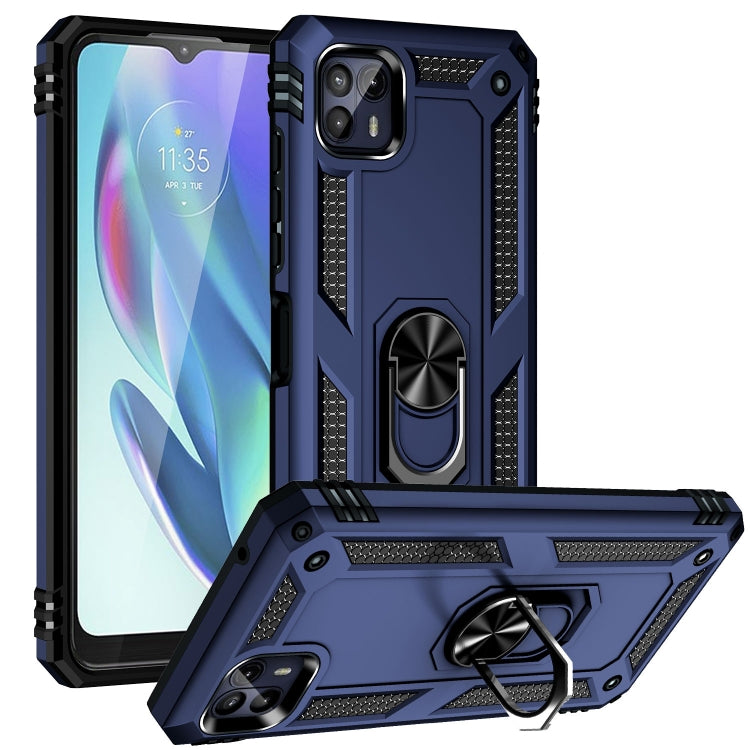 For Motorola Moto G50 5G Shockproof TPU + PC Protective Phone Case with 360 Degree Rotating Holder