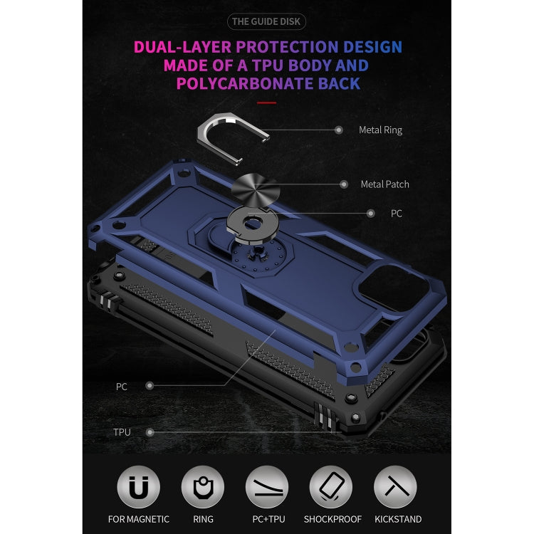 For Motorola Moto G50 5G Shockproof TPU + PC Protective Phone Case with 360 Degree Rotating Holder