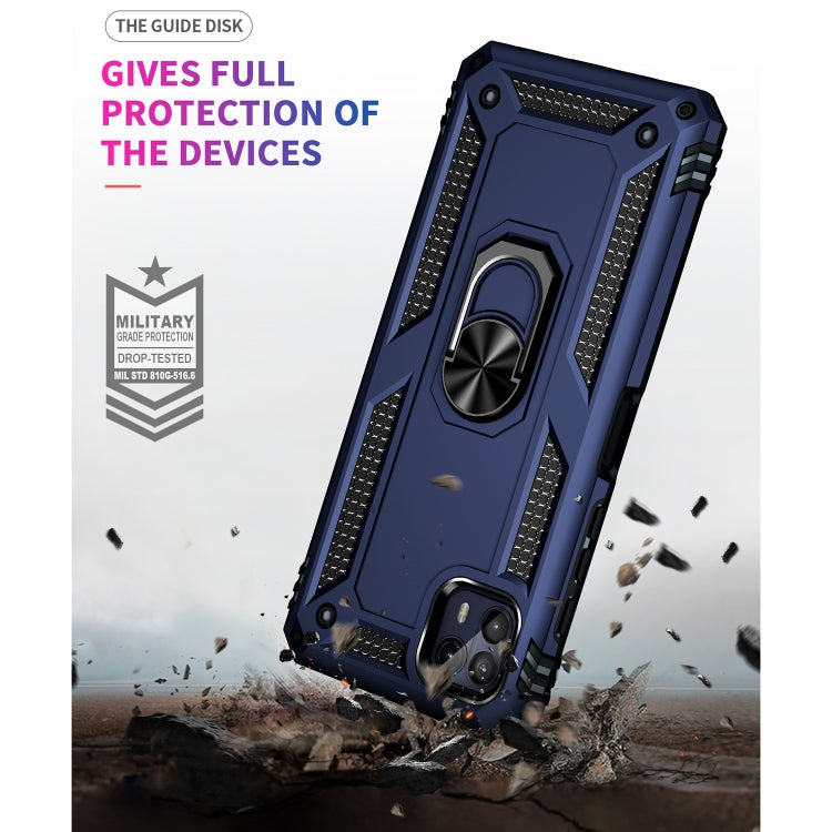 For Motorola Moto G50 5G Shockproof TPU + PC Protective Phone Case with 360 Degree Rotating Holder