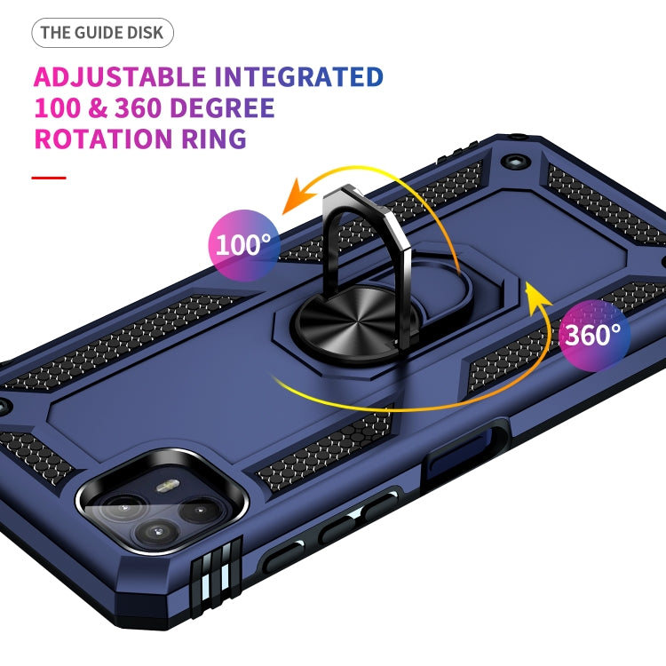 For Motorola Moto G50 5G Shockproof TPU + PC Protective Phone Case with 360 Degree Rotating Holder