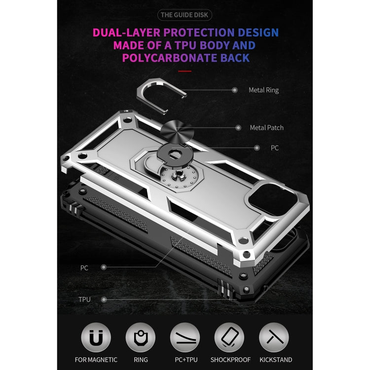 For Motorola Moto G50 5G Shockproof TPU + PC Protective Phone Case with 360 Degree Rotating Holder