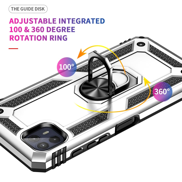 For Motorola Moto G50 5G Shockproof TPU + PC Protective Phone Case with 360 Degree Rotating Holder