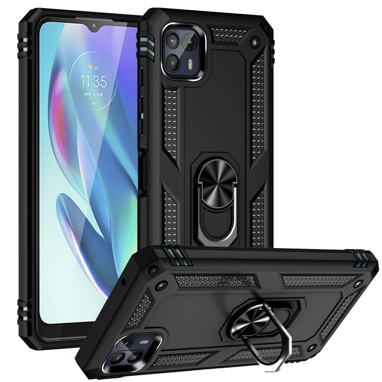 For Motorola Moto G50 5G Shockproof TPU + PC Protective Phone Case with 360 Degree Rotating Holder