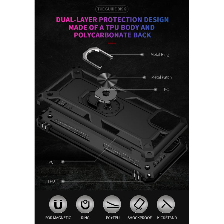 For Motorola Moto G50 5G Shockproof TPU + PC Protective Phone Case with 360 Degree Rotating Holder