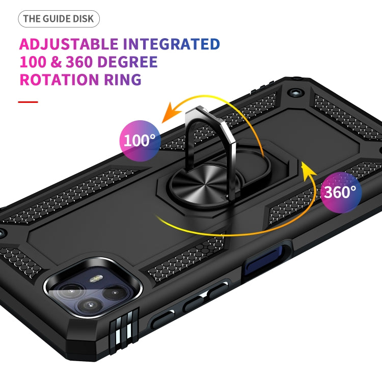 For Motorola Moto G50 5G Shockproof TPU + PC Protective Phone Case with 360 Degree Rotating Holder