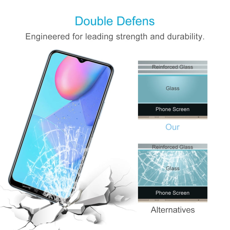 For vivo Y12S 2021 / Y15A / Y15S 50 PCS 0.26mm 9H 2.5D Tempered Glass Film
