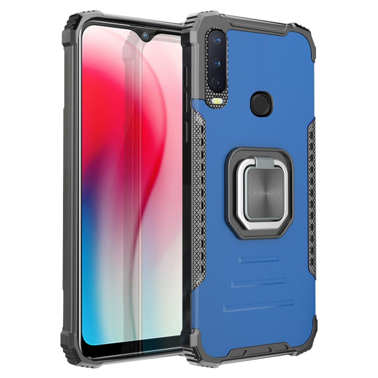 For vivo Y17 / Y12 / Y15 / Y11 2019 / Y5 2020 Fierce Warrior Series Armor Aluminum Alloy + TPU Phone Case with Ring Holder