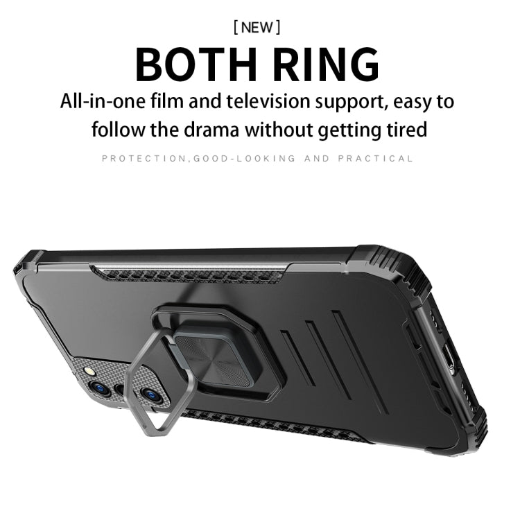 For Samsung Galaxy A32 5G Fierce Warrior Series Armor Aluminum Alloy + TPU Phone Case with Ring Holder