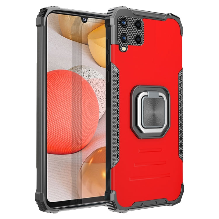 For Samsung Galaxy A42 Fierce Warrior Series Armor Aluminum Alloy + TPU Phone Case with Ring Holder