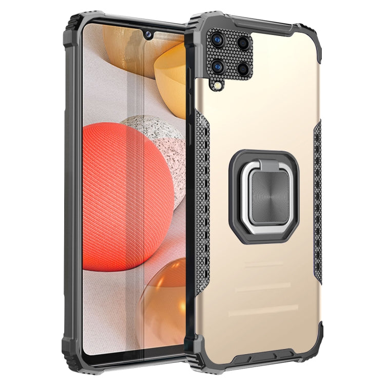 For Samsung Galaxy A42 Fierce Warrior Series Armor Aluminum Alloy + TPU Phone Case with Ring Holder