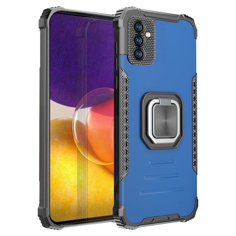 For Samsung Galaxy A82 5G Fierce Warrior Series Armor Aluminum Alloy + TPU Phone Case with Ring Holder