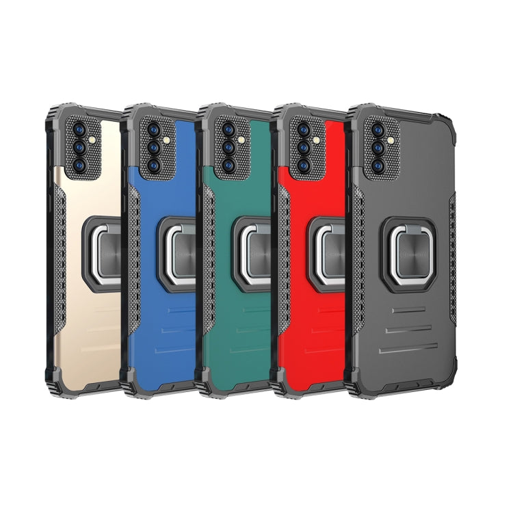 For Samsung Galaxy A82 5G Fierce Warrior Series Armor Aluminum Alloy + TPU Phone Case with Ring Holder