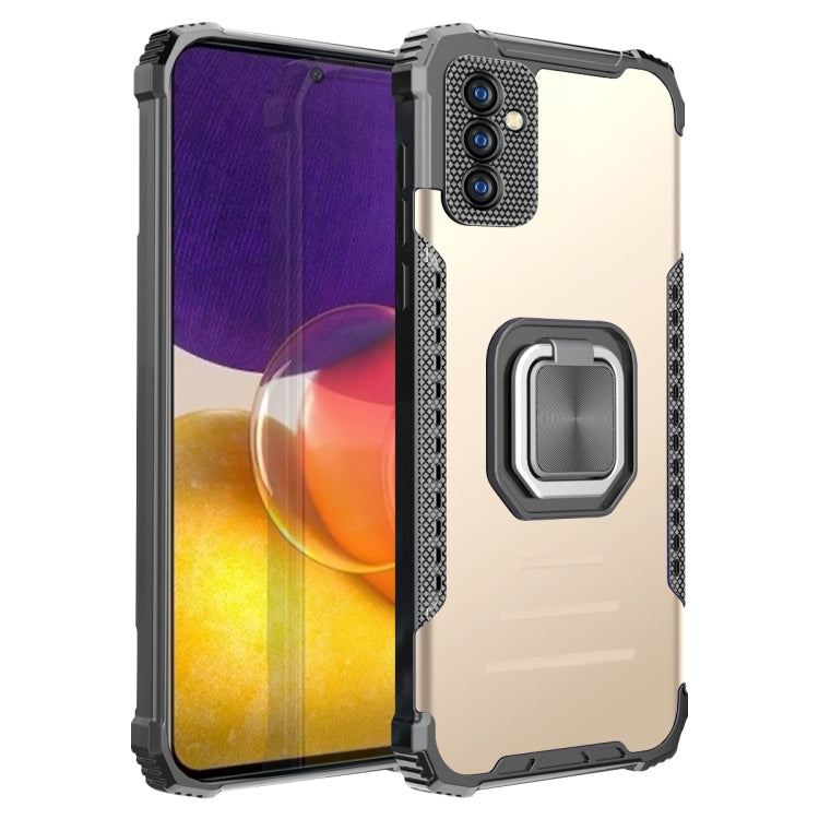 For Samsung Galaxy A82 5G Fierce Warrior Series Armor Aluminum Alloy + TPU Phone Case with Ring Holder