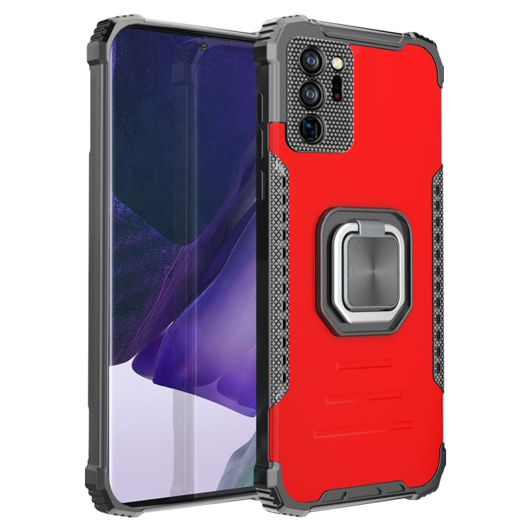 For Samsung Galaxy Note20 Ultra Fierce Warrior Series Armor Aluminum Alloy + TPU Phone Case with Ring Holder