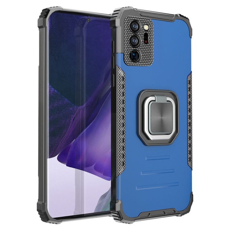 For Samsung Galaxy Note20 Ultra Fierce Warrior Series Armor Aluminum Alloy + TPU Phone Case with Ring Holder