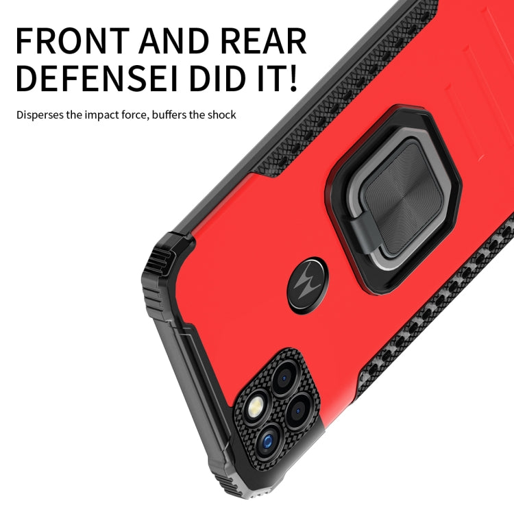 For Motorola Moto G Power 2021 Fierce Warrior Series Armor Aluminum Alloy + TPU Phone Case with Ring Holder