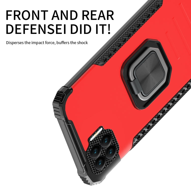 For OPPO Realme C17 / Realme 7i Fierce Warrior Series Armor Aluminum Alloy + TPU Phone Case with Ring Holder