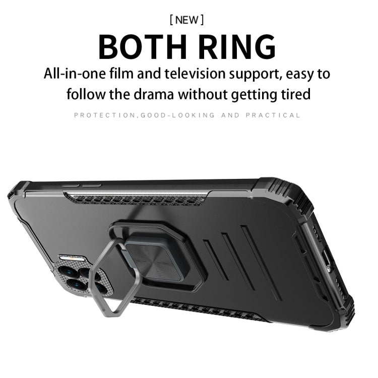 For OPPO Realme C17 / Realme 7i Fierce Warrior Series Armor Aluminum Alloy + TPU Phone Case with Ring Holder