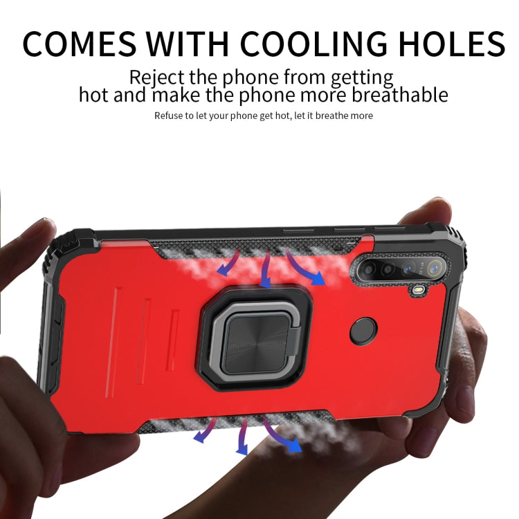 For OPPO A9 2020 / A5 2020 Fierce Warrior Series Armor Aluminum Alloy + TPU Phone Case with Ring Holder