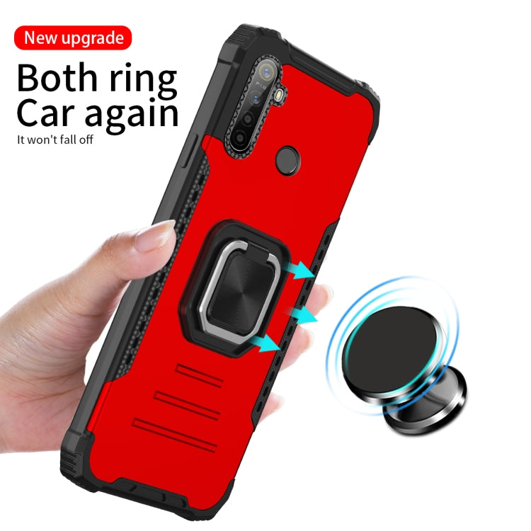 For OPPO A9 2020 / A5 2020 Fierce Warrior Series Armor Aluminum Alloy + TPU Phone Case with Ring Holder