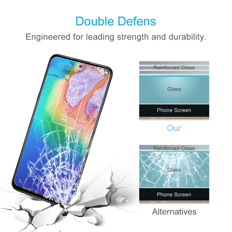 For TCL 20 5G 50 PCS 0.26mm 9H 2.5D Tempered Glass Film