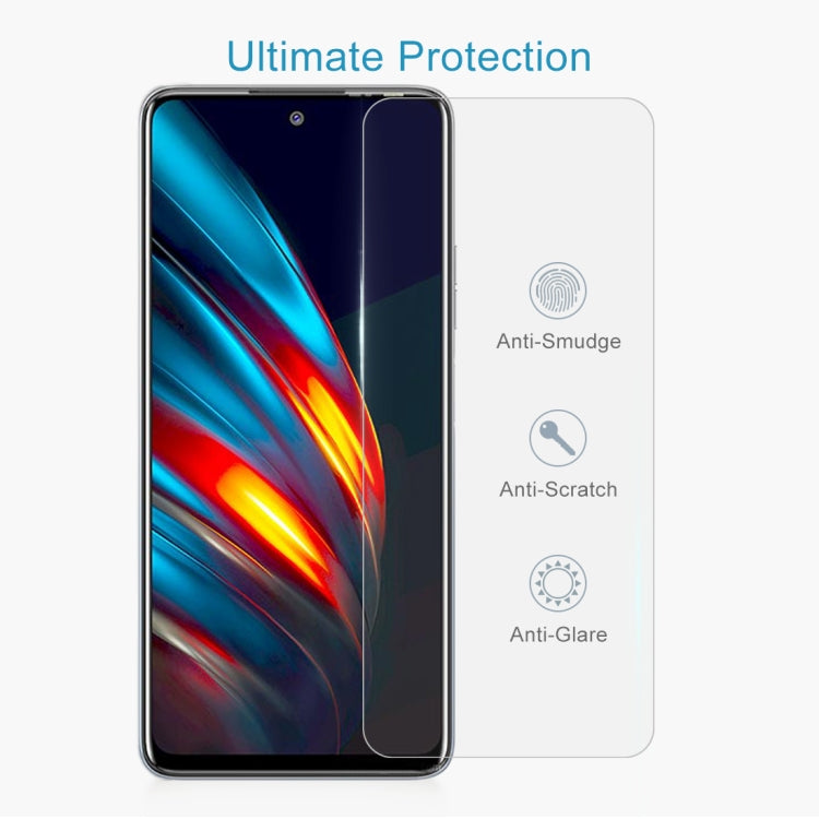 For Tecno Pova 2 50 PCS 0.26mm 9H 2.5D Tempered Glass Film