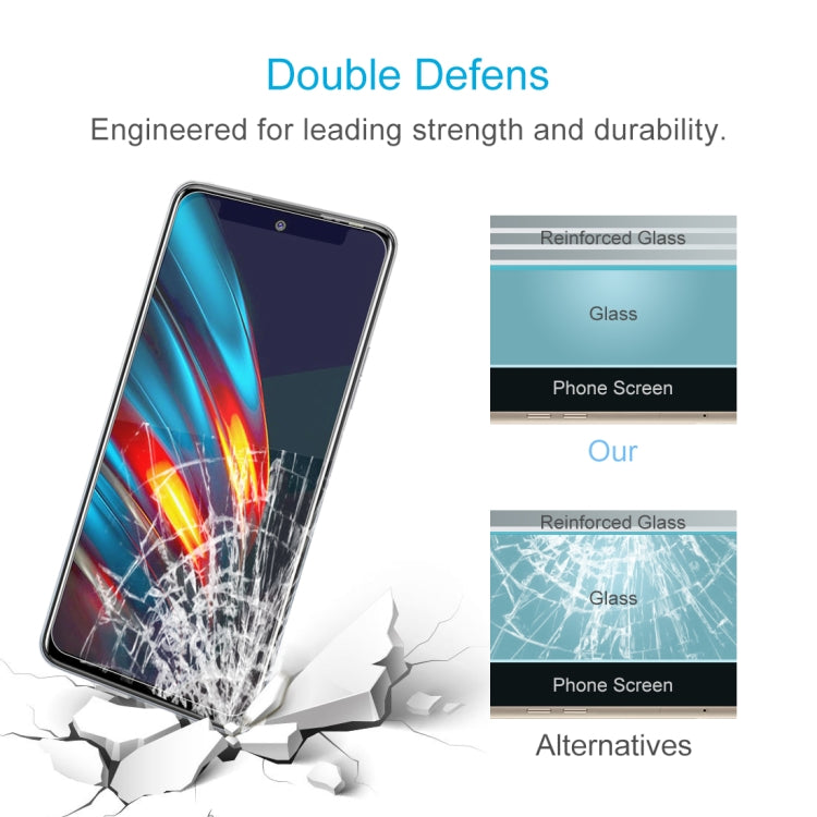 For Tecno Pova 2 50 PCS 0.26mm 9H 2.5D Tempered Glass Film