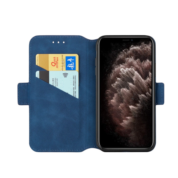 For iPhone 11 Pro Retro Frosted Oil Side Horizontal Flip Casewith Holder & Card Slots