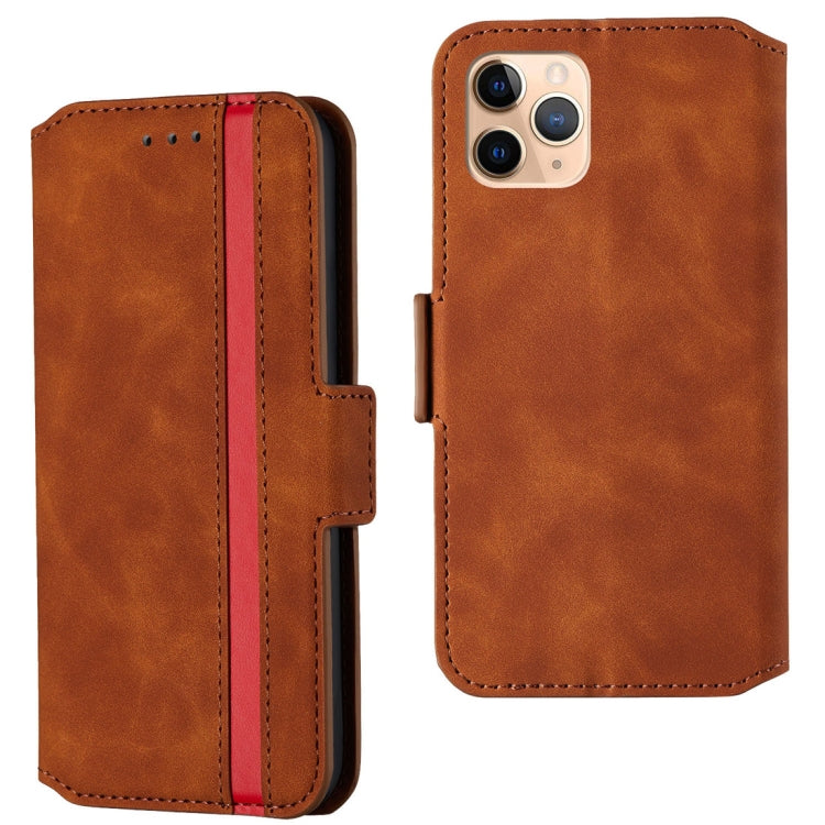 For iPhone 11 Pro Retro Frosted Oil Side Horizontal Flip Casewith Holder & Card Slots