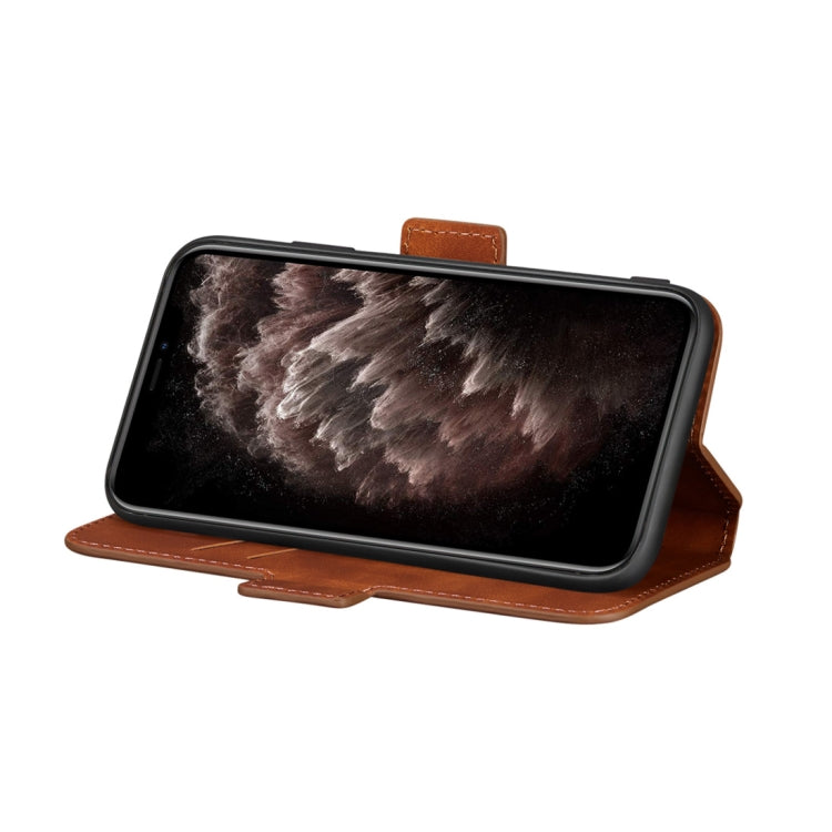 For iPhone 11 Pro Retro Frosted Oil Side Horizontal Flip Casewith Holder & Card Slots